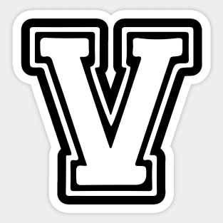 Letter V Sticker